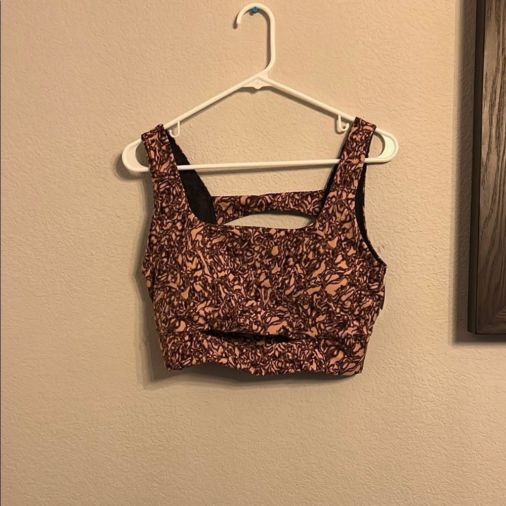 CORELO Amazon Brand Brown Patterned Women's Top Sz L NwT
